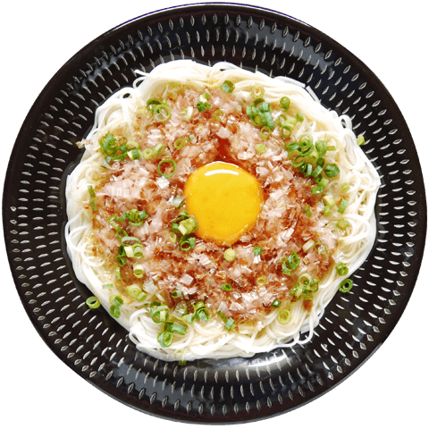 かつお節薫るカツ玉そうめん